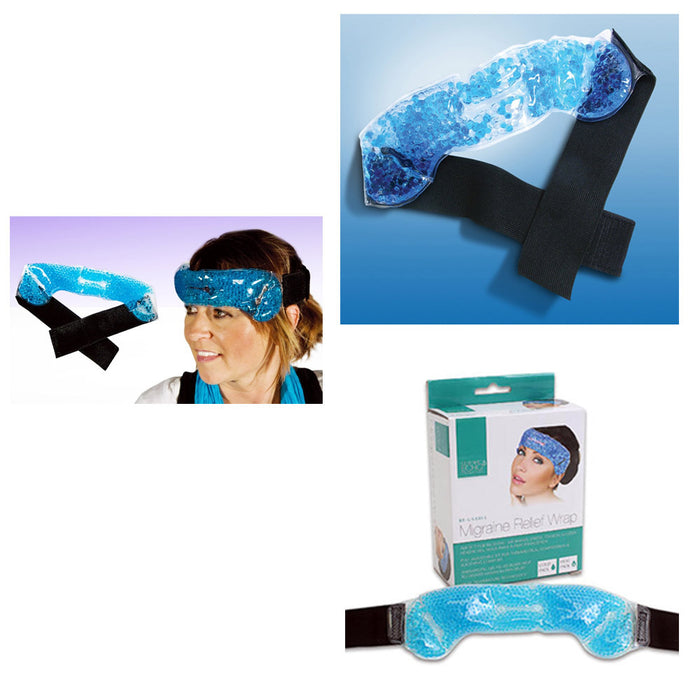1 Migraine Relief Wrap Headache Pain Hot Cold Pack Therapy Head Stress Tension