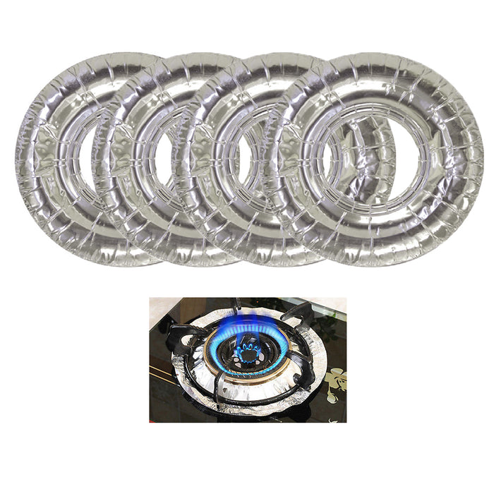 80 X Aluminum Burner Bib Foil Round Gas Oven Liners Covers Wholesale 8.75" !