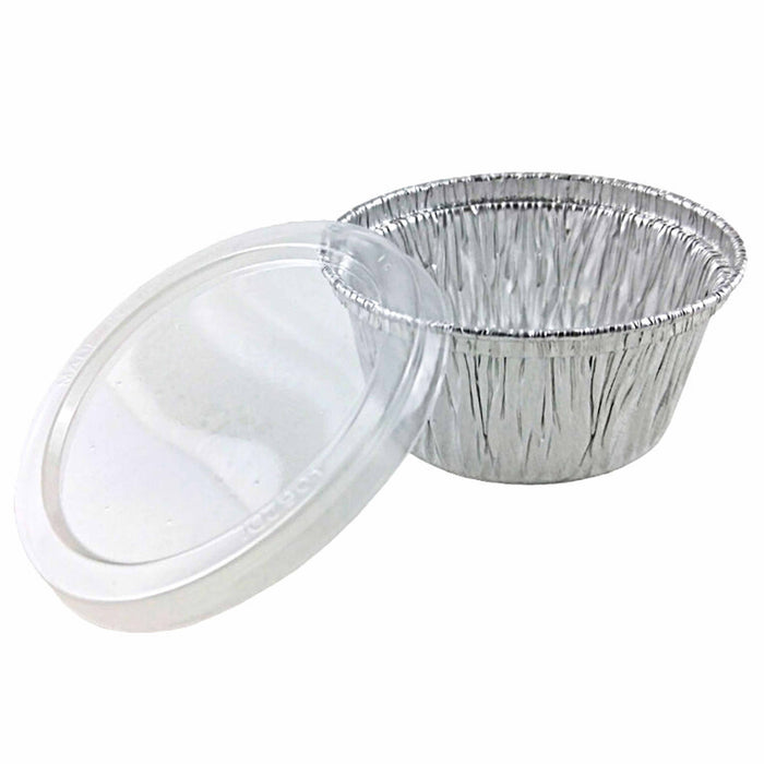 25Pc 6-Cup Aluminum Foil Muffin Pans Cupcake Aluminum Pans Disposable  Container