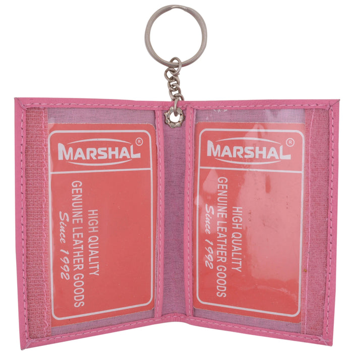 1 Pc Pink Genuine Leather Wallet Slim Bifold ID Credit Card Holder Women Purse