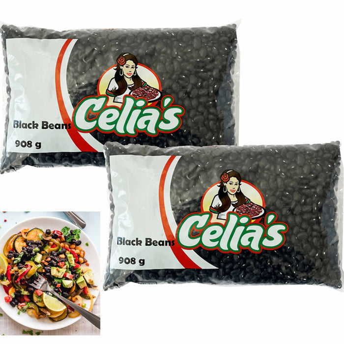 2 Bags Black Beans Dry Bulk 4lbs Legume Fiber Protein Source Vegan Vegetarian