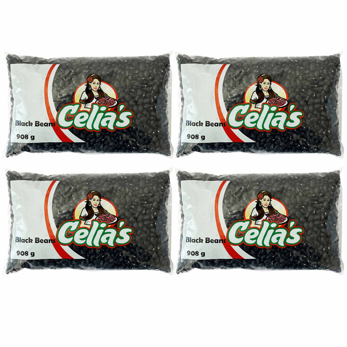 4 Bags Bulk Dry Black Beans 8lbs Legume Vegan Vegetarian Fiber Protein Source