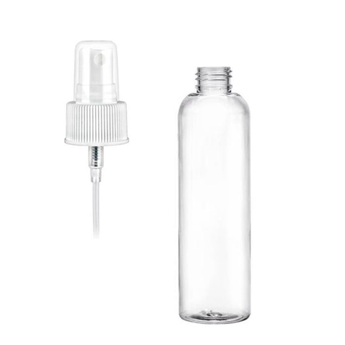 1 Pc 8 Oz Clear Spray Bottle Plastic Mist with Cap Cover Empty Refillable