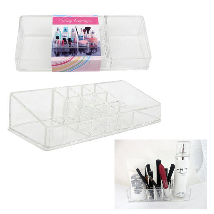 Cosmetic Organizer Case Storage Clear Jewelry Makeup Holder Box Vanity Make Up