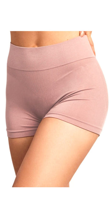 6Pk Seamless Boyshorts High Waist Womens Underwear Panties Boxer Briefs One Size