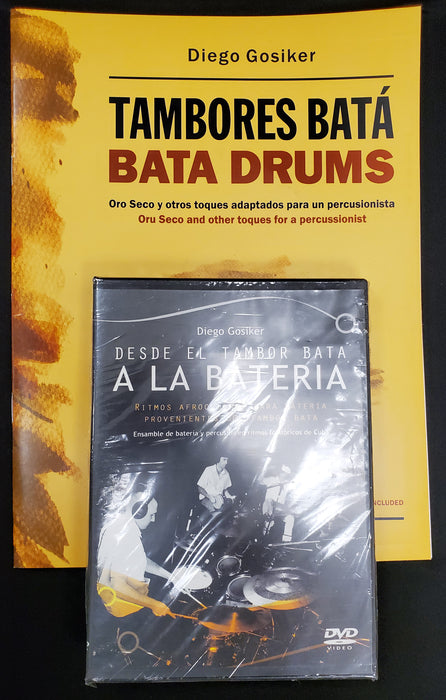 Combo Desde El Tambor Bata A La Bateria by Diego Gosiker DVD + BOOK Drums