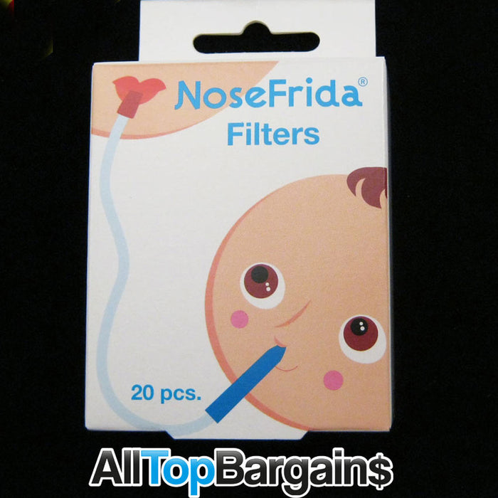 Nosefrida Replacement Filters 20ct Nasal Aspirator Baby Nose Suction Snot Infant