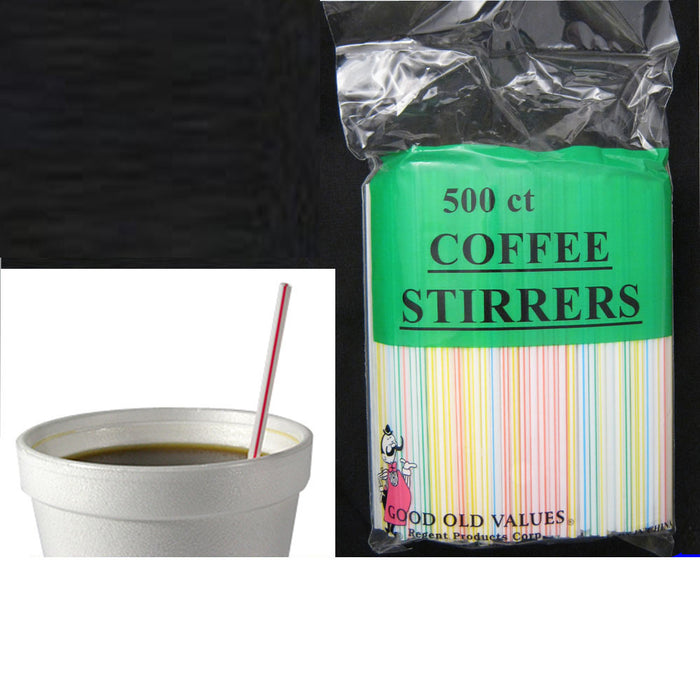 500 Ct COFFEE STIRRER BAR STRAW 5" SIPPER COCKTAIL MILK TEA SIP STICK MIX DRINK