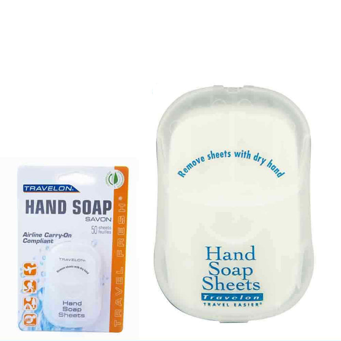 New Travel Hand Soap Sheet Paper 50 PC Travelon TSA OK Bath Airline Toiletry !!!