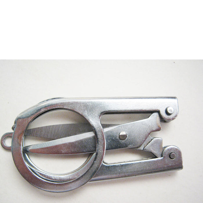 6 Pc Stainless Steel Folding Pocket Travel Small Cutter Crafts Sewing Scissors