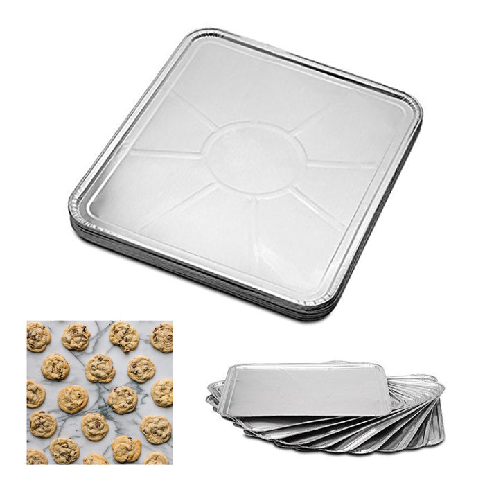 100 Pc Disposable Aluminum Foil Pans Oven Tray Table Baking Pan Kitchen Bakeware