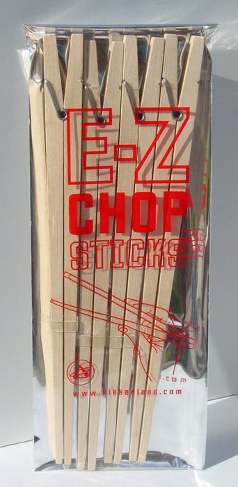 Kikkerland Wooden Chopstick Learn Eat Sushi Japanese Chinese Chop Stick Food E-Z
