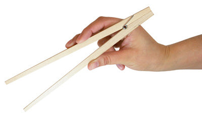 Kikkerland Wooden Chopstick Learn Eat Sushi Japanese Chinese Chopstick Food E-Z