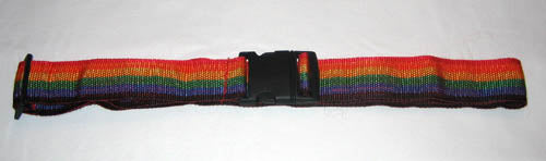 4 x Travel Luggage Straps Adjustable Suitcase Belt Buckle Holder Rainbow Colors