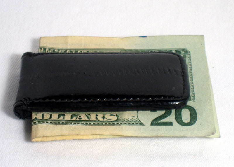 New Genuine Leather Magnetic Slim Pocket Money Clip Holder Card Wallet Case Thin