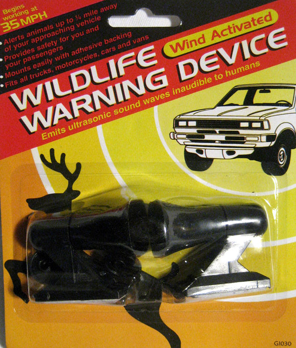 Bell Ultrasonic Car Deer Warning Whistle, Auto Deer Alert Avoidance Device,  Black, 2 Count by GOSO Direct
