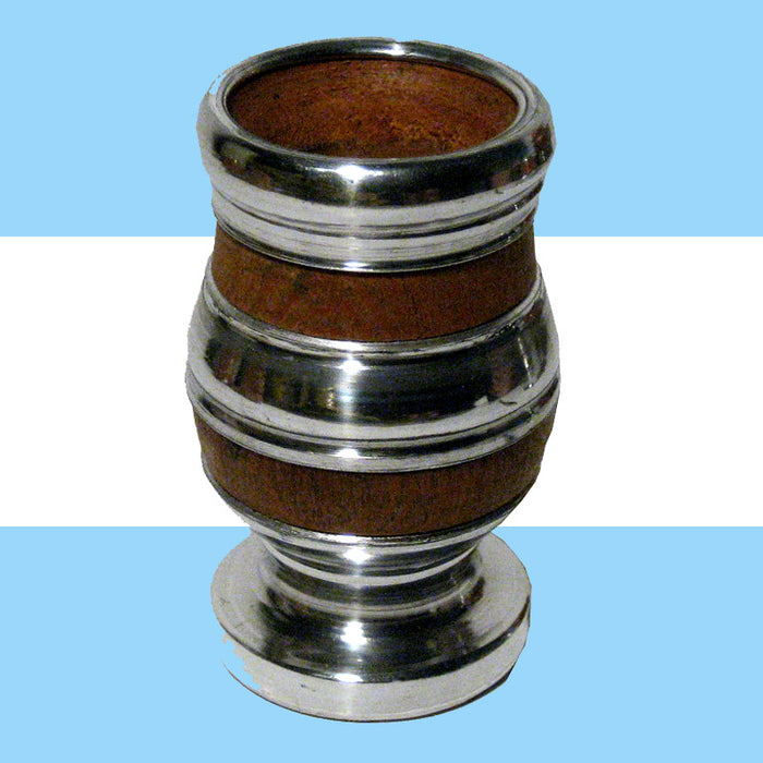 ARGENTINA MATE GOURD ALGARROBO YERBA TEA BOMBILLA SET HANDMADE ARTISAN NEW 0188