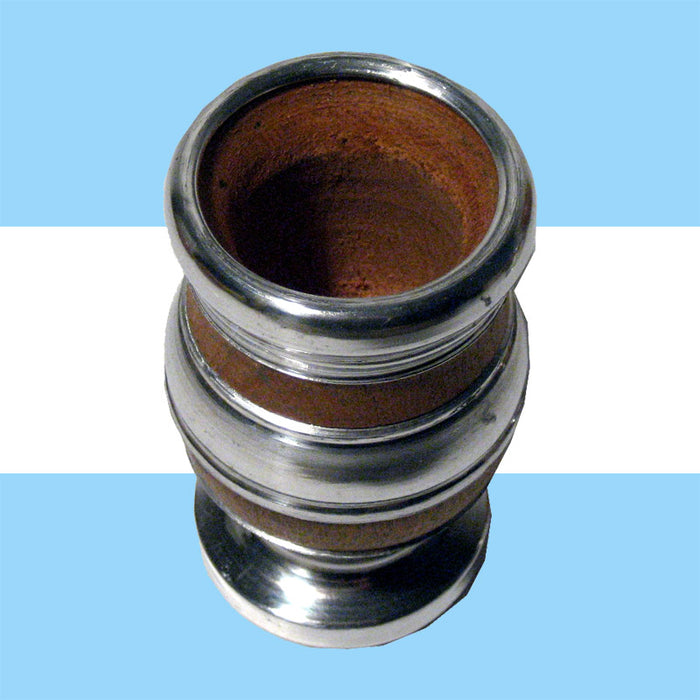 ARGENTINA MATE GOURD ALGARROBO YERBA TEA BOMBILLA SET HANDMADE ARTISAN NEW 0188