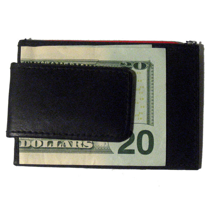 Mens Genuine Leather Money Clip Magnet Front Pocket Wallet Slim ID Card Case New
