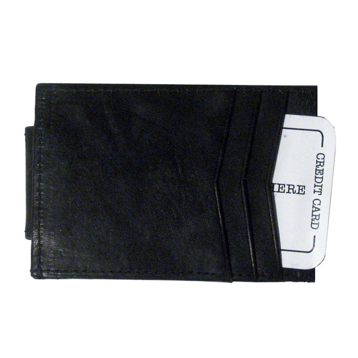 Mens Genuine Leather Money Clip Magnet Front Pocket Wallet Slim ID Card Case New