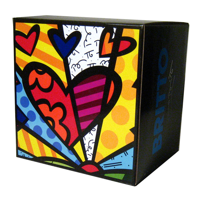 Romero Britto Round Heart or Butterfly Mug Cup Ceramic Authentic Dolomite Travel