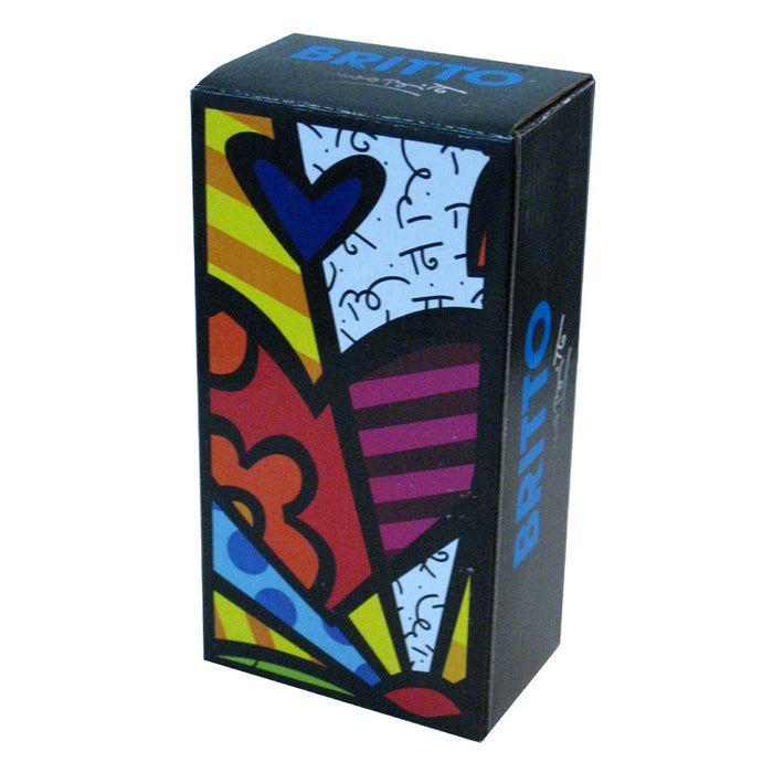 New Romero Britto Heart Salt Pepper Shaker Set SAVE Ceramic Giftcraft  Kitchen !