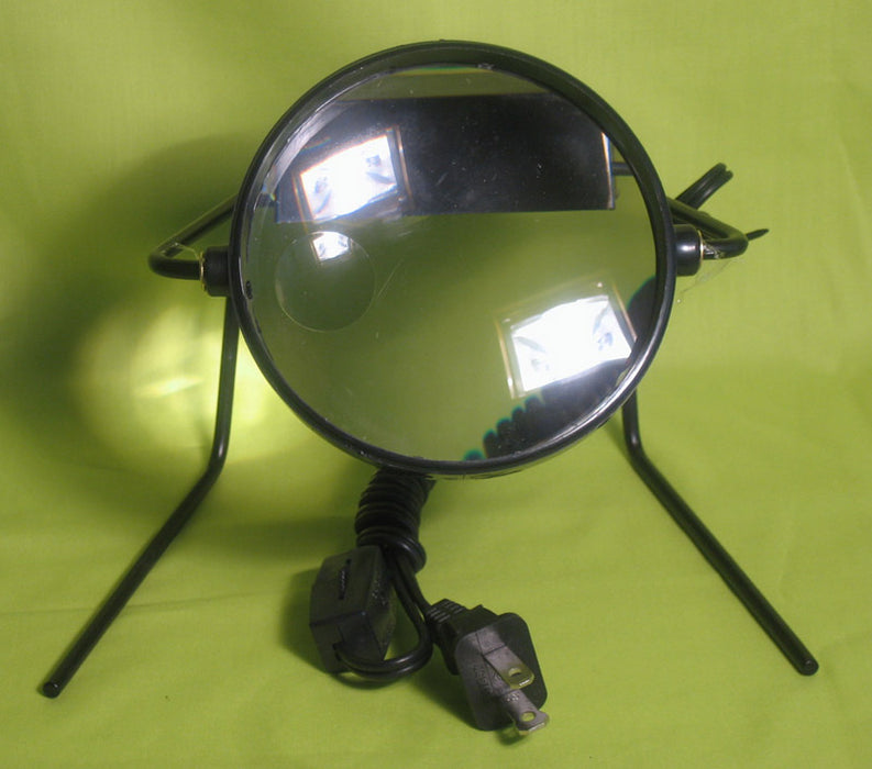 Illuminated Magnifier On Stand Lamp Desk Magnifying Glass Lighted Table Top New
