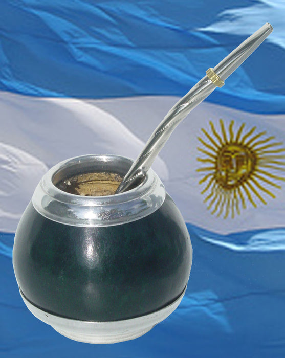 WORLD CHAMPION 1978 1986 2022 ARGENTINA CLASSIC MATE GOURD YERBA TEA CUP STRAW BOMBILLA HERBAL ARGENTINEAN SHIPS FROM USA