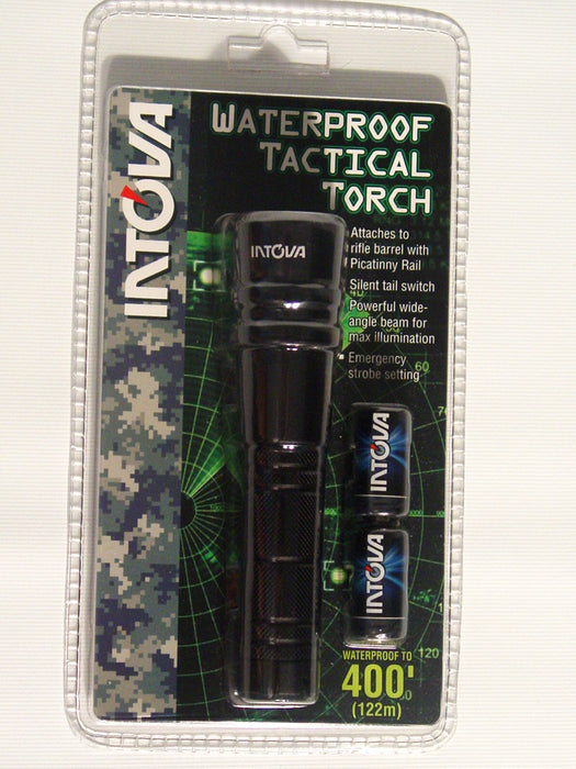 Intova Waterproof Flashlight Tactical Torch 400' Lamp Spotlight Lumen Light New